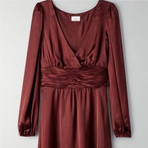 Wilfred Satin Rhythm Mini Dress